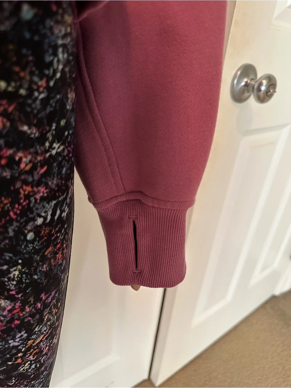Heathered Mauve lululemon Scuba Half-Zip Pullover Sweatshirt size M/L